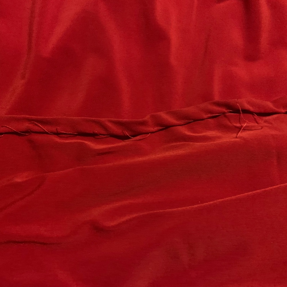 Vintage Cache Red Evening Gown With Back Cutout S… - image 8